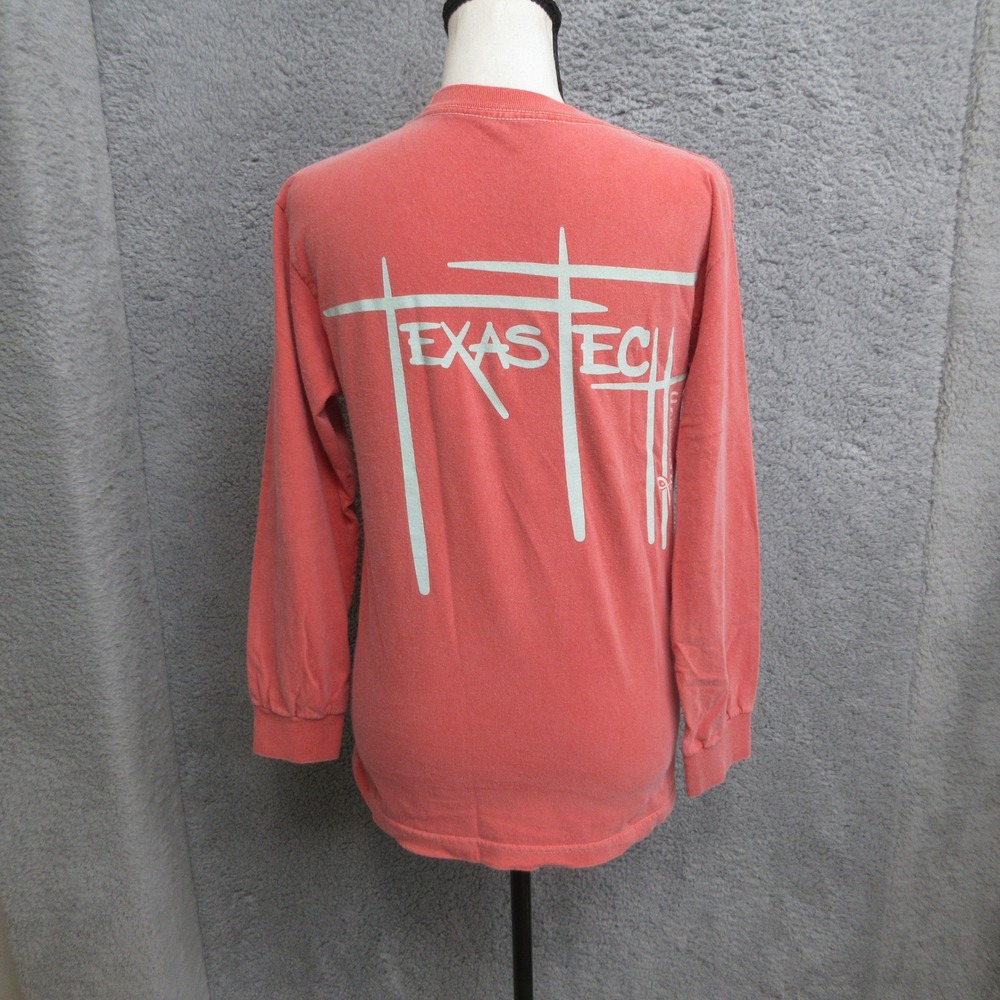 Red Raider Outfitter Texas Tech T Shirt Women S Coral Long Sleeve Preppy Casual